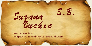 Suzana Buckić vizit kartica